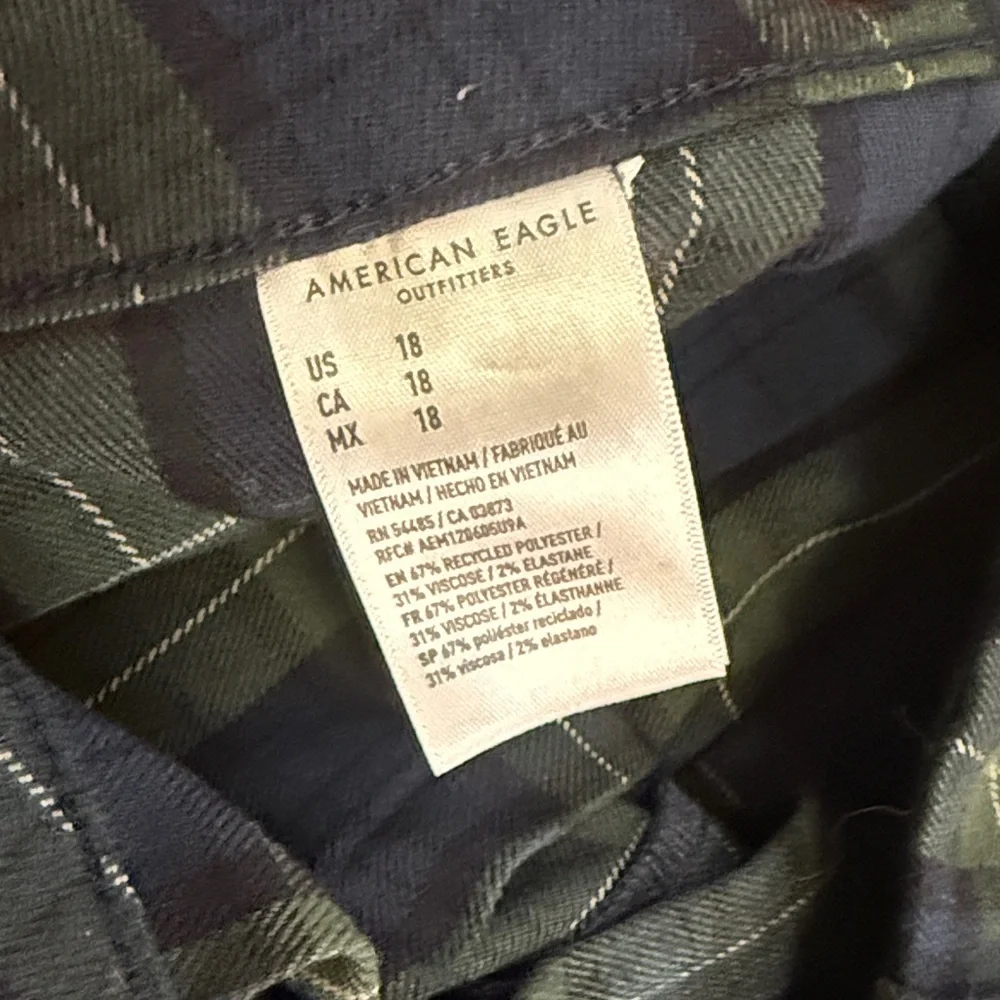 American Eagle Outfitters Tartan Mini Skirt in Blue and Green - Picture 3 of 3